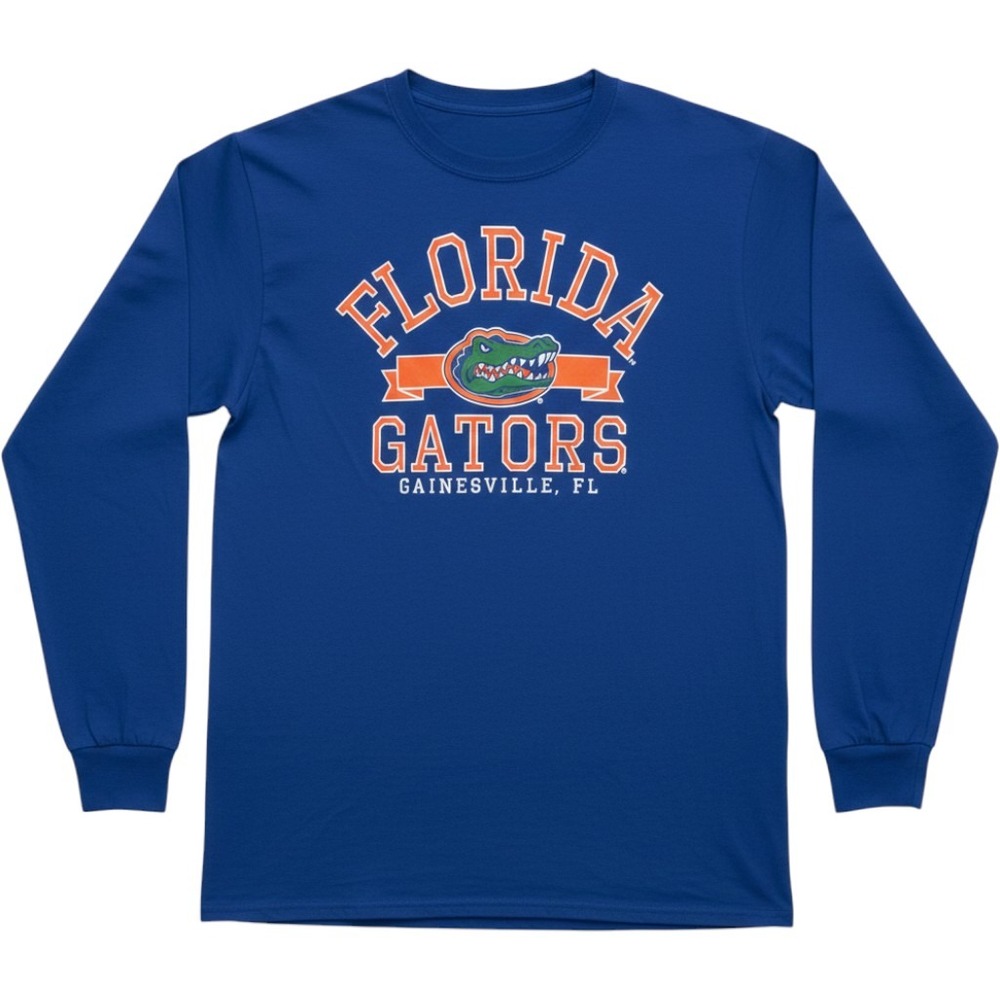 Captivating Florida Gators Long Sleeve T-Shirt Mens XL Blue NCAA Gainesville FL